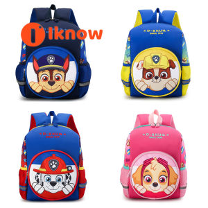 I know Paw Patrols Backpack Toy Cartoon School Backpack Cartoon Lighten Kindergarten Student Bag