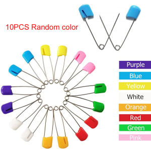 10Pcs Baby Pins Nappy Pins Colored Safety Pins Child Infant Kids Locking Cloth Diaper Pins