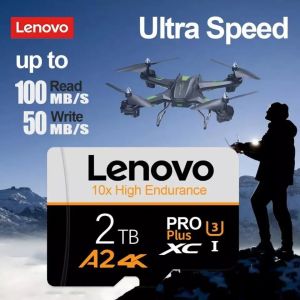 ♥100%Original Product+Free Send adapter+card reader♥Lenovo 2TB Micro SD Card Memory Card 1TB TF SD Card for Smart phones cameras MP4 game drone