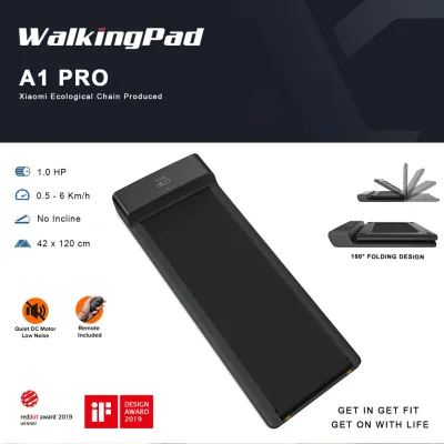 Xiaomi Treadmill WalkingPad A1 Pro Treadmill Upgraded Walking Machine Brushless Motor More Quiet Folding Workout Device Home Handrail Optional Xiaomi Joint KingSmith