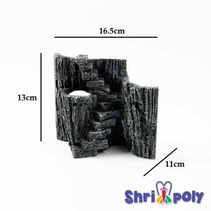 Aquarium Decoration Mountain Green Carpet Ladder Scape