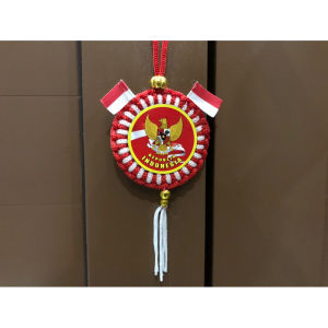 Gantungan Kaca Mobil Merah Putih Garuda