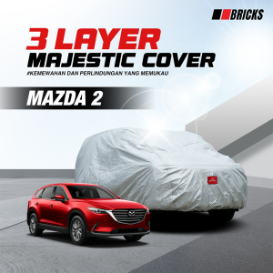 3 Layer Cover Mazda 2 Sarung Mobil Outdoor Anti UV & Waterproof BRICKS