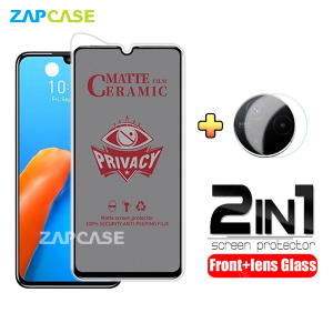 PAKET 2in1 Anti Gores Layar Privacy Infnix Note 12 2023 Free Tempered Glass Camera Lens