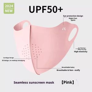 SERENEGLOW 5th Gen Lụa băng Làm Mát Mặt nạ bảo vệ khỏi ánh mặt trời Cho Phụ Nữ UPF 50 + ngăn chặn tia ngoại tử Thoáng Khí & Trọng Lượng Nhẹ Chống-Mồ Hôi Không-Trang Điểm Smudging Mắt bảo vệ góc