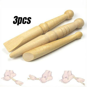 3PCS Set Foot Massage Stick Wood Therapy Massage Body Muscle Soreness Relaxing Tool Massager