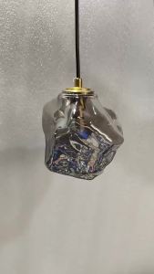 SXH Minimalist Art Ice Cube Restaurant Pendant Light Duplex Staircase Pendant Light Entryway Simple Lava Bar Table Bedroom Bedside Lamp