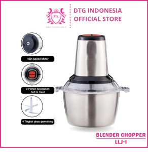 (OMG )  Blender Chopper Stainless Steel 2L Penggiling Bumbu Daging Sayur Buah / Food Processor