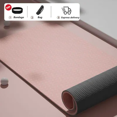 TPE Yoga Mat 80cm Soft High Density Extra Thick Yoga Mat Non-Slip Sports Mat Fitness Mat