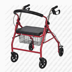 Wheelchair For Portable Foldable With Foot Rest Rollator Walker Travel Toilet