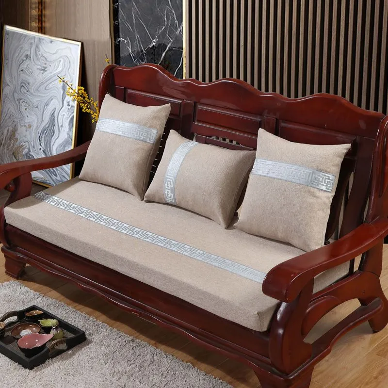 Sofa Foam Pad for Wood Set 1/2/3/4 Sofa Seater Cushion Thickening