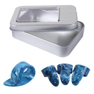 4pcs ngón tay cái và ngón tay Picks Guitar fingerstyle ngón tay cái plectrums Picks phẳng thumbpicks thay thế Guitar ngón tay Picks