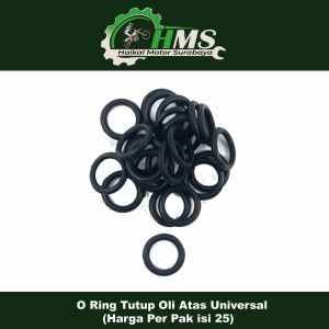 O Ring Tutup Oli Atas Universal (Harga Per Pak isi 25) - Oring Seal Sil Siel Karet Colokan Oli Oil Mesin Untuk Segala Motor