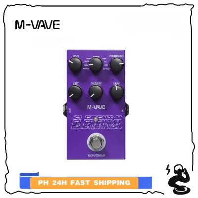 M-vave Elemental Digital Delay Pedal 9 Different Delay Effects Support for TAP and HOLD ModeDelay Guitar Pedal