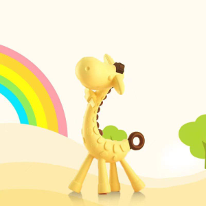 TAIYO Mainan Bayi Teether Jerapah Gigitan Baby Giraffe Animal Banana Pisang Genggaman