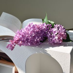 GORGE Pink Artificial Silicone Lilac Flower Purple Simulation Plastic Fake Flower 75 Cm Artificial Faux Plants Wedding Decoration