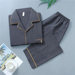 Mens Pajamas Short Sleeve Men Clothing Korean Sleepwear Male Homewear Mens Pyjamas High Quanlity Nightwear