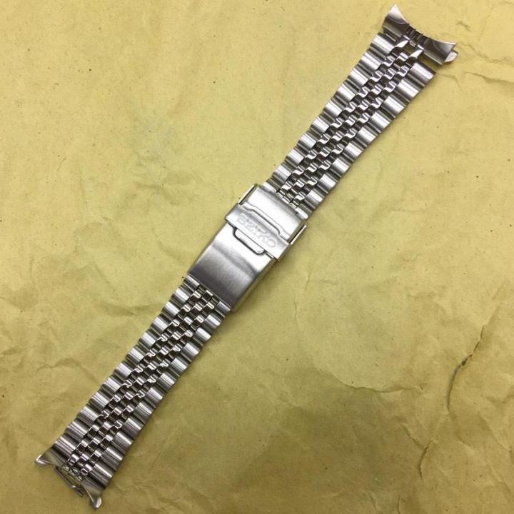 22 MM Steel Jubilee Watch Band Bracelet Fits For Seiko SKX009 Presidential  Black | eBay
