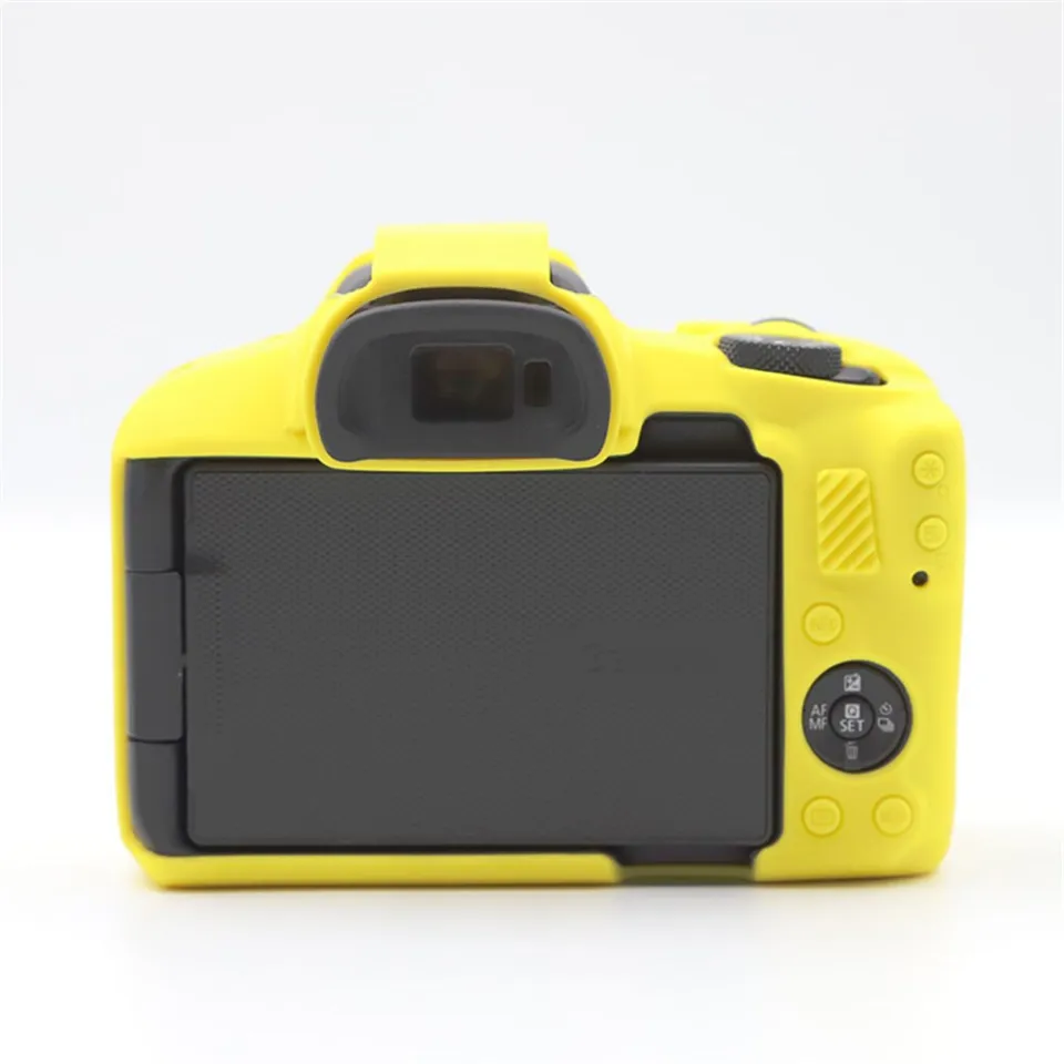 BMAOLLONGB Ultra-Thin Silicone Case For Canon EOS R50 Camera - Full Body Frosting Cover (Pink)