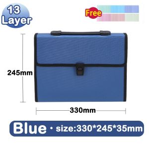 Long A4 Document Organizer Paper Storage Expanding File Folder Portfolio Holder Large Capacity Bag