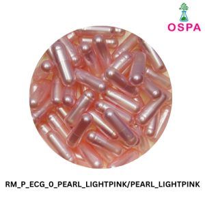 1000pcs Size 0 Pearl Light Pink Color- OSPA High Quality Empty Gelatin Capsule
