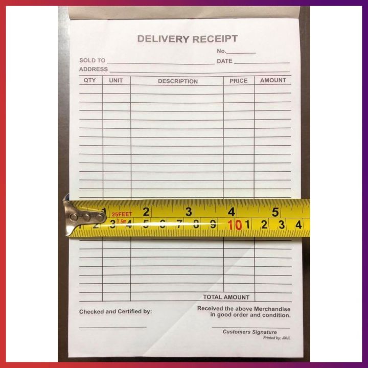 Resibo Examples Delivery Receipt / Resibo, Carbonized / Carbonless, Big 50 sheets ...