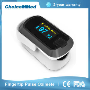 Mibest Fingertip Pulse Oximeter Dual Color Black and White For Measuring Blood Oxygen Saturation Heart Rate Monitor