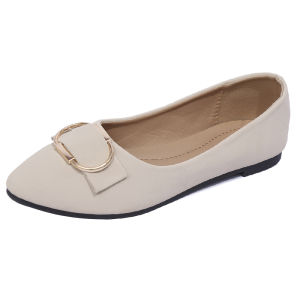 Korean Womens Flat Shoes - Comfortable Slip-On Design - Black Apricot Blue Camel Colors - EUR Sizes 35-40 - Good Quality & Durable - Ideal for Office Work & Outdoor Activities