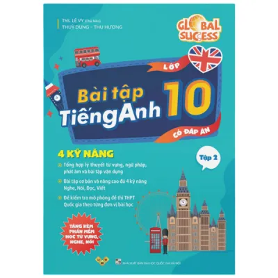 Fahasa - Sách - Global Success - Bài Tập Tiếng Anh 10 - Tập 2 (Có Đáp Án)
