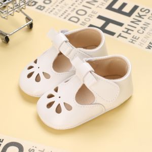 Baby Baptism Shoes 0-18 Months Comfortable Breathable Bed Shoes Soft Sole Baby Princess Shoes Girl White First Step
