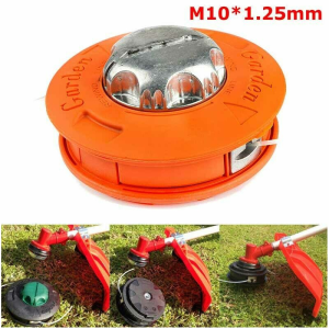 【กทม.มีของในสต๊อกจะจัดส่งให้ทันที】กระปุกเอ็นตัดหญ้า หัวกระแทก อลูมิเนียม ปล่อยสายเอ็นอัตโนมัติ รุ่นใหม่ ดีไซน์ สวย สีส้ม Quality Supply