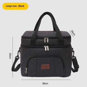 Túi giữ nhiệt cách điện cho thực phẩm hai lớp di động máy làm mát bữa trưa Tote