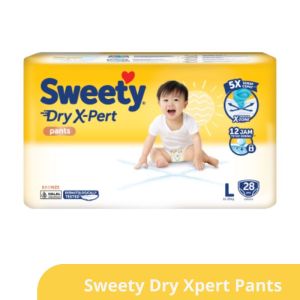 Sweety Bronze  Pants Day Xpert Size L 28 Pcs Popok  Bayi Sekali Pakai Tipe Celana Nahisa1
