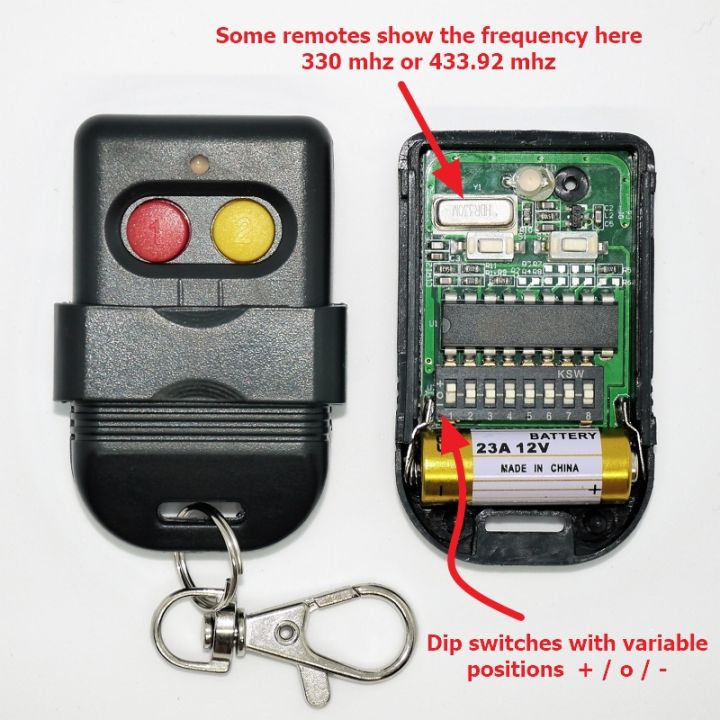 Auto Gate Remote Control 330 mhz / 433 mhz Duplication Chipset SMC 5326