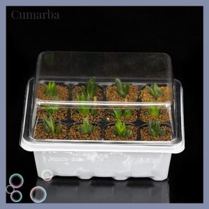 [Cumarba] 3 cái bộ 12 di động hạt giống Starter Kit bắt đầu nhà máy Tuyên Truyền khay Dome làm vườn