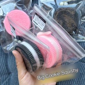 W17 Handmade Big Cookie Squishy Stress Relief Toy Mochi Taba Squishy New Fidget Toy Biscuit Pinching Toy Decompression Toy
