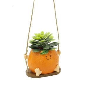 Creative Resin Swing Planter Holder With Swing Feature for Home Decoration and Lovers Suitable for Various Spaces