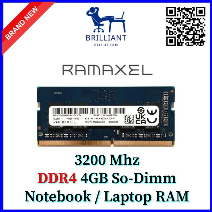 Original Ramaxel DDR4 4GB Notebook RAM SODIMM 3200 Mhz Laptop Memory ...