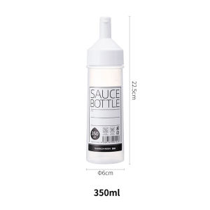 ที่ใส่แยมซอสมะเขือเทศสลัดอเนกประสงค์ขนาด350มล. ขวดบีบซอสโหลน้ำส้มสายชูบีบขวดหอยนางรมอเนกประสงค์ในครัวบรรจุขวดเล็กๆน้อยๆ