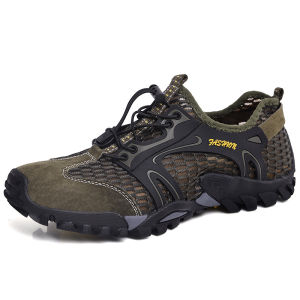 AMIRAA Sneakers Pria Kekninian Sepatu Outdoor Hendsport G Sepatu Hiking Gunung Sepatu lapangan Kerja