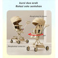 Mmflight Stroller Anak Stroller Bayi Lipat Travelling Kereta Dorong Bayi 2 Arah 0-5 Tahun. 