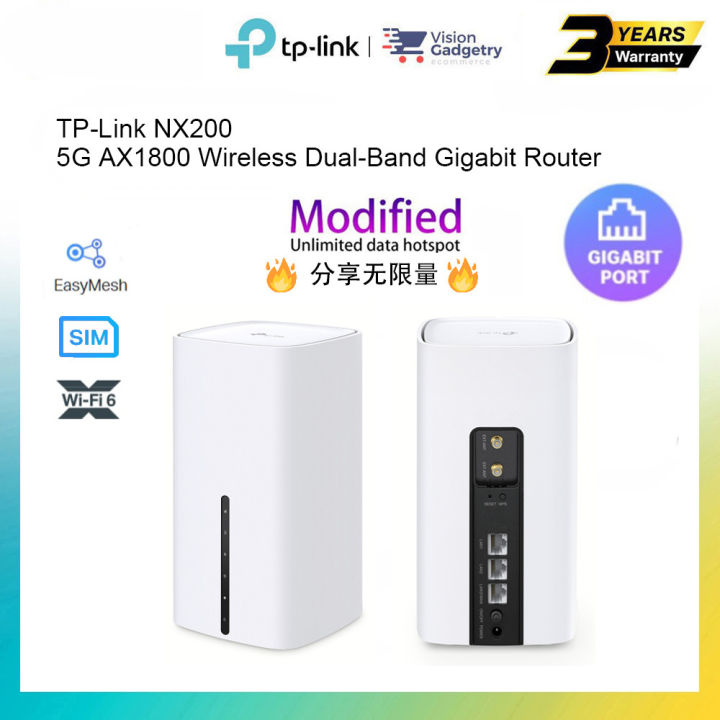 Codtp CODTP-Link Archer NX200 5G AX1800 Wireless Dual-Band Gigabit Router ...