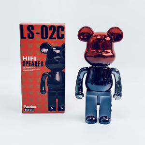 ลำโพงบลูทูธหมีรุนแรงใหม่ ลำโพงของขวัญของเล่นการ์ตูนหมีของเหลวไล่ระดับสี