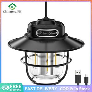 LED Portable Camping Light Vintage 200LM Atmosphere Lamp for Outdoor Adventure