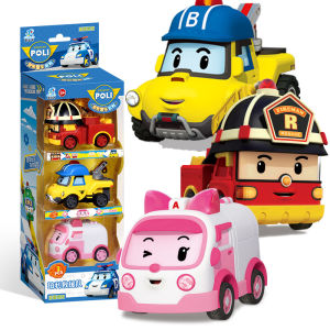 FE Genuine Deformation  Car Polly Toy Deformation Robot Roy Fire Truck Honeywell Ambulance POLI Rescue Team 3.21