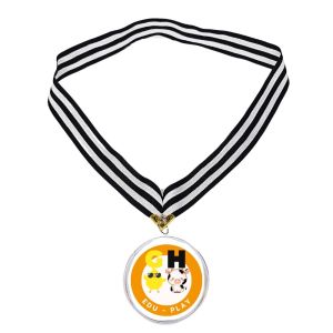 Medali Custom Print UV FREE TALI MEDALI Custom Wisuda Birthday Penghargaan Kelulusan GraduationMD02