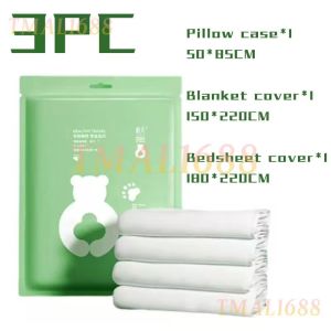 [✅SG Ready Stock] Disposable Bath Towel Pure Cotton Thick Individual Pack Travel Disposable Bed Sheet Set Pillowcase Quilt Cover Disposable Toilet Seat Cover Hygiene Travel Kit