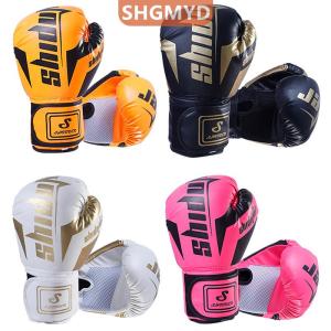[COD] SHGMYD SPORTS ถุงมือชกมวยระบายอากาศได้ดีสำหรับเด็กผู้ใหญ่นวมชกมวยแบบมืออาชีพขนาด6 10ออนซ์