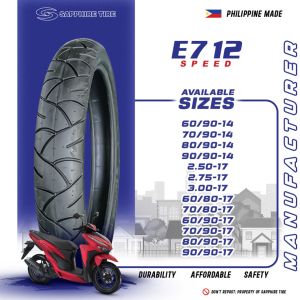 SAPPHIRE TIRE E712 SPEED ON-ROAD HIGH SPEED SINGLE TIRE SIZED "1417" (RAIDERWAVESMASHMIOCLICKBEAT.GEAR)