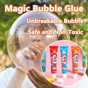 1Set Nostalgic Toys Magic Bubble Glue Blowing Ball Space Balloon Colorful blow bubbles Toys Outdoor Fun Toy Not Easy To Break